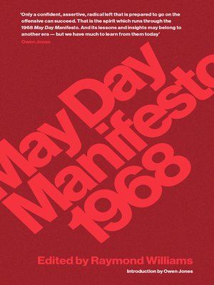 cover image of May Day Manifesto 1968